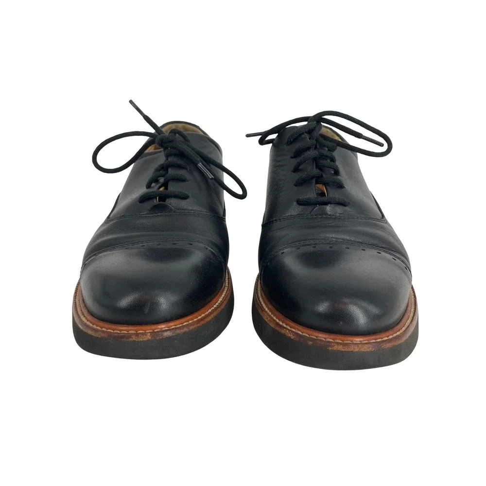 Samuel Hubbard Market Cap Oxford Mens 8.5 M Black Excellent Vibram Sole Derby